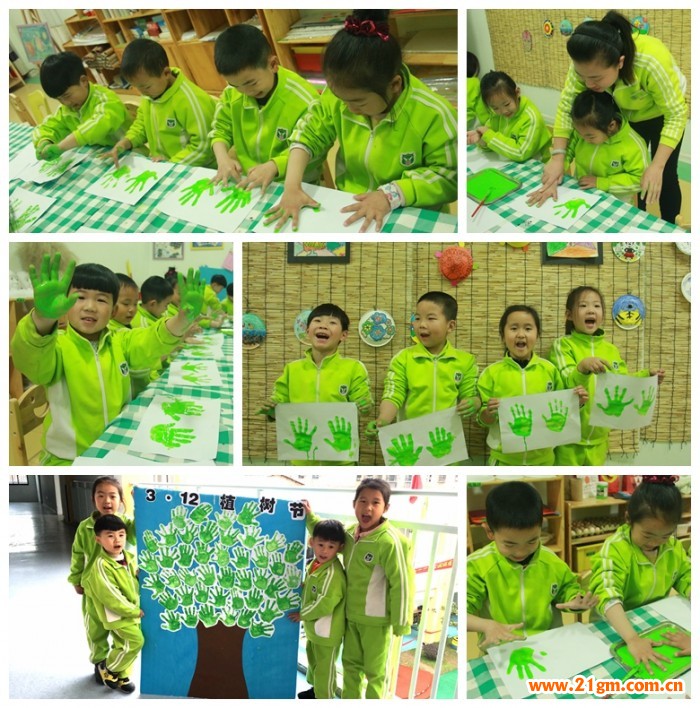 添一點新綠，溫馨又美好——湖北仙桃和合偉才幼兒園植樹節(jié)活動