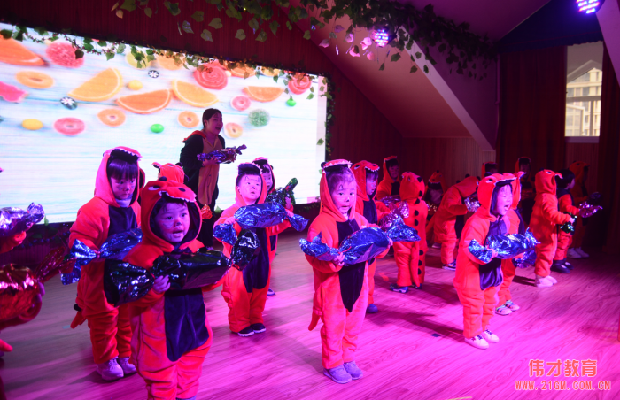 湖北荊州楚天都市佳園偉才幼兒園：動物音樂劇，任性跨年