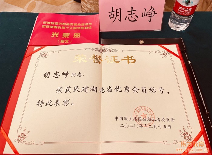 偉才優(yōu)秀伙伴胡志崢先生被民建中央授予“全國抗擊疫情先進(jìn)個人”