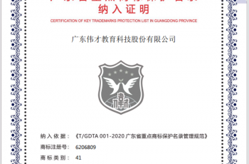 “偉才”商標(biāo)被納入《2020年度廣東省重點商標(biāo)保護(hù)名錄》！